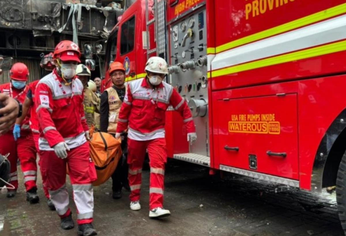 Korban kebakaran gedung Terra Drone bertambah jadi 22 orang